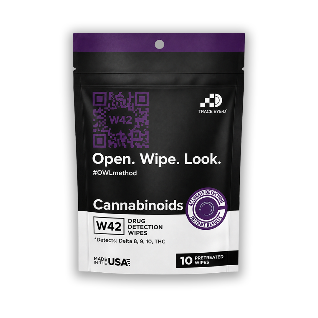 W42 Cannabinoid Detection Safety Wipes - 10ct Bag