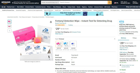 Trace Eye-D Unveils Groundbreaking Fentanyl Detection Wipes on Amazon Marketplace