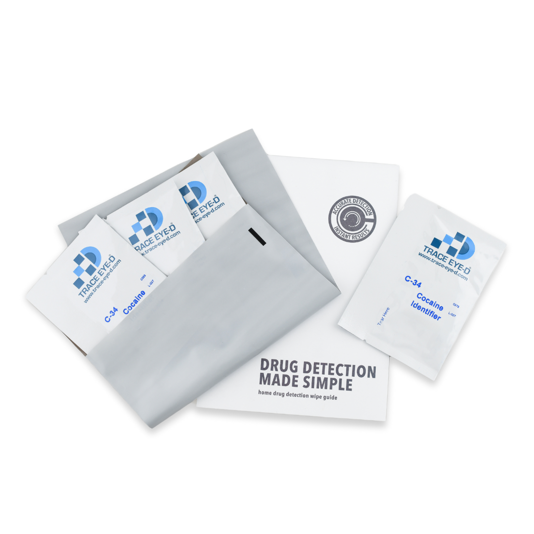 C34 Cocaine Detection Safety Wipes - 4 Pack