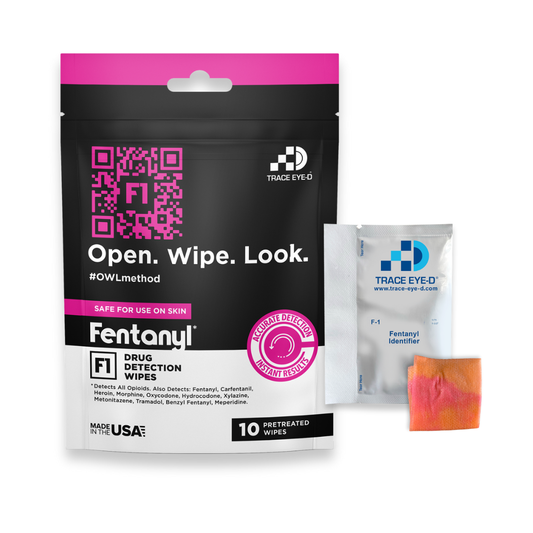 F1 Fentanyl Detection Safety Wipes - 10ct Bag