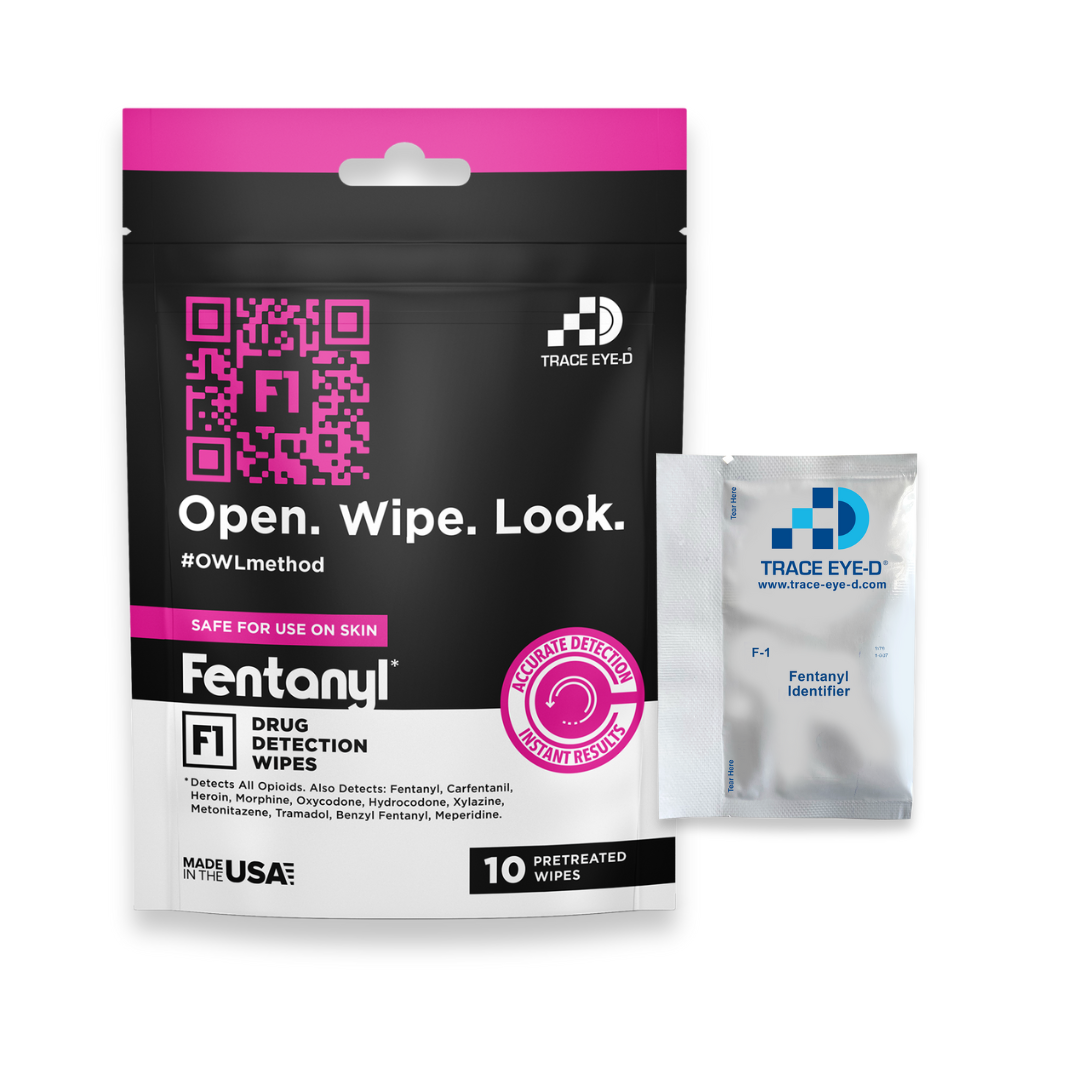 F1 Fentanyl Detection Safety Wipes - 10ct Bag