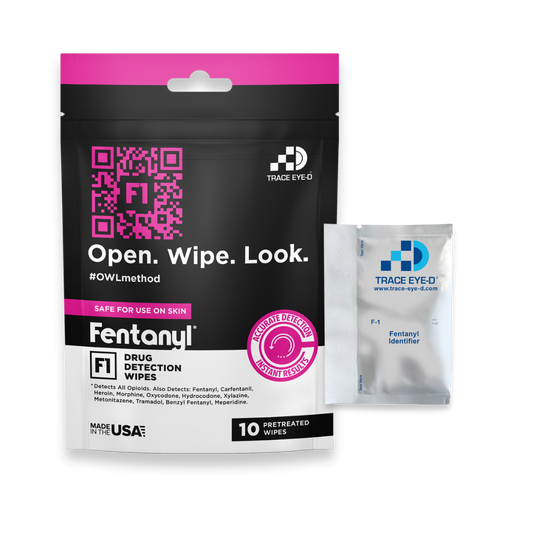 F1 Fentanyl Detection Safety Wipes - 10ct Bag