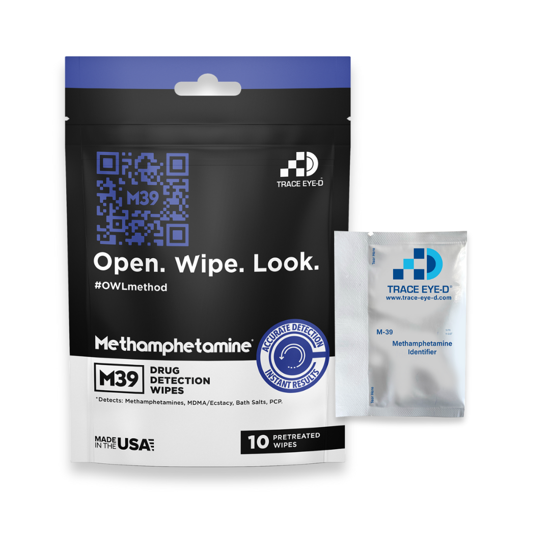 M39 Methamphetamine Detection Safety Wipes - 10ct Bag