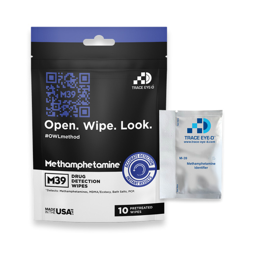 M39 Methamphetamine Detection Safety Wipes - 10ct Bag