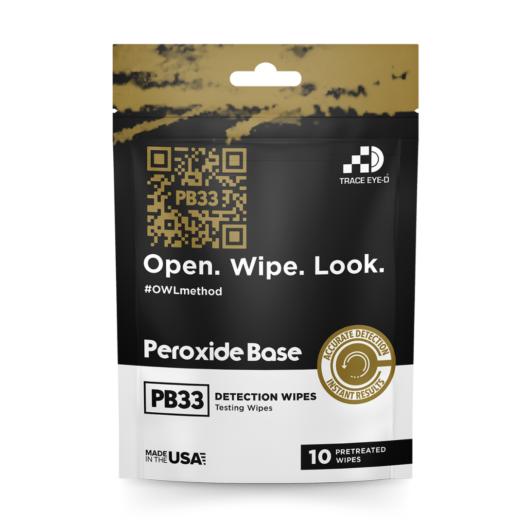 PB33 Peroxide-Based Explosive Detection Wipes - 10ct bag