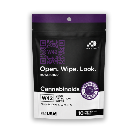 W42 Cannabinoid Detection Safety Wipes - 10ct Bag
